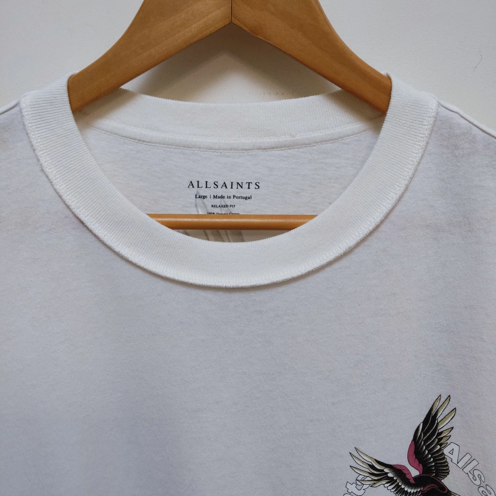 AllSaints Taille L T-Shirt Aigle Surdimensionné – photo 15
